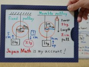 Fixed Pulley and Movable Pulley.720p[JapanMath] 1/16