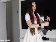 Stepsister spent the last of her money on lingerie and paid the rent with sex 2/16