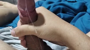 I had a massive cumshot after edging myself for one hour