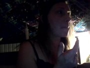 smoking chillin with gf and bestie enjoying my relapse