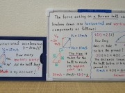 How many meters away did the ball land? 720p[JapanMath] 14/16