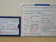 How many meters away did the ball land? 720p[JapanMath] 16/16