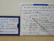 How many meters away did the ball land? 720p[JapanMath] 6/16