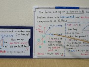 How many meters away did the ball land? 720p[JapanMath] 7/16