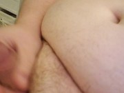 Chubby enby Blows off steam, jerks off, plays with body 13/16