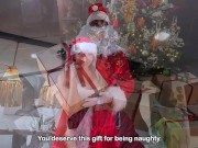 Naughty IG Model Scarlet Benz gets fucked and filled with cum by Santa's Big Cock 3/16