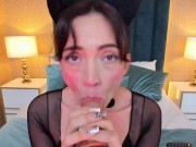 licking cock and balls - sweet Kittie 3/16