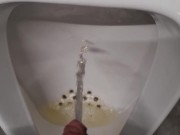 pissing after movie in cinema. beer pissing 10/16