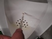 pissing after movie in cinema. beer pissing 4/16