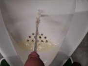 pissing after movie in cinema. beer pissing 5/16