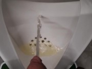 pissing after movie in cinema. beer pissing 6/16