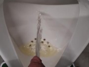 pissing after movie in cinema. beer pissing 7/16