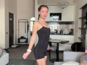 Tiny Micro Bikini Cheerleading Try On Haul 3/16