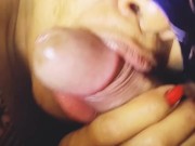 her tongue giving a blowjob is delicious. 12/16