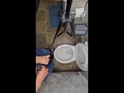 Nerdy Faery Standing Jeans Piss One Handed POV Blooper 11/16