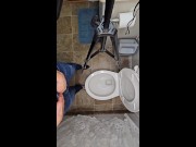 Nerdy Faery Standing Jeans Piss One Handed POV Blooper 12/16