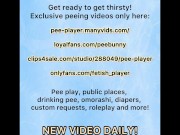 Pretty brunette peeing on plushie humping 4K POV 16/16