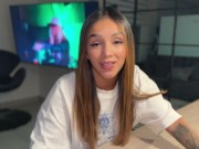 My best friend shows me her hidden talents and I show her my big cock! - Samy Sun7 1/16