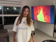 My best friend shows me her hidden talents and I show her my big cock! - Samy Sun7 2/16