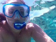 Underwater moments with hot views of my big natural tits and hot pussy 5/16
