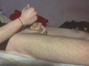 HORNY GUY MASTURBATES BIG DICK ON BED 5/16