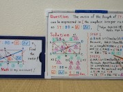 Find the ratio of length of ST to BD in the simplest integer ratio.720p[JapanMath] 12/16