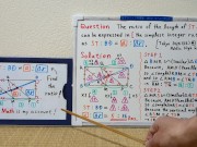 Find the ratio of length of ST to BD in the simplest integer ratio.720p[JapanMath]