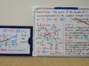 Find the ratio of length of ST to BD in the simplest integer ratio.720p[JapanMath] 5/16