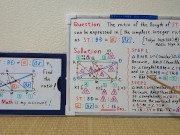 Find the ratio of length of ST to BD in the simplest integer ratio.720p[JapanMath] 7/16