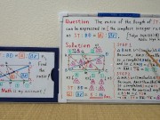 Find the ratio of length of ST to BD in the simplest integer ratio.720p[JapanMath] 8/16