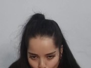 Fazendo o papel de namorada submissa com um sexo oral profundo no pau grande do Wellington Prado 12/16