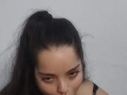 Fazendo o papel de namorada submissa com um sexo oral profundo no pau grande do Wellington Prado 14/16