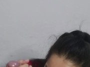 Fazendo o papel de namorada submissa com um sexo oral profundo no pau grande do Wellington Prado 7/16