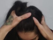 Fazendo o papel de namorada submissa com um sexo oral profundo no pau grande do Wellington Prado 9/16