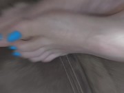 Thank you to all my foot fetish fans iv made this year I'm glad you love my big feet, arches & toes 6/16