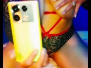 Estoy tan caliente que le muestro por video a mi amigo 😏🔥🥵