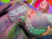 Crazy ANAL 4-some with 2 big dicks and 2 hot tattooed ANAL sluts 6/16