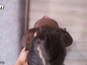 18 year old stepsister with big ass in leather skirt moans and bounces on my cock! She feels so good 5/16