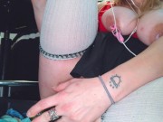 Daisy Wylde Double stuffs her holes with two oversized cucumbers! 13/16