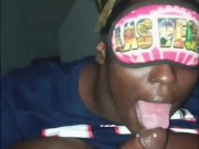 THICK PRETTY DICK GETS STIFF WHEN IN BETWEEN HUGE SOFT TITS AS WET MOUTH BBW SUCKS IT!! 7/16