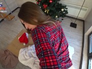 Filled Stepsister's Wet Pussy For Christmas - Anny Walker 7/16