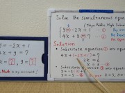The simultaneous equations.2023 2nd half[JapanMath](lesbian) 8/16