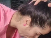 Finalizando o dia com um boquete profundo no pau grande e cabeçudo do Wellington Prado 6/16