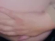 Teacher  Ass Spreading  in School Parking Lot