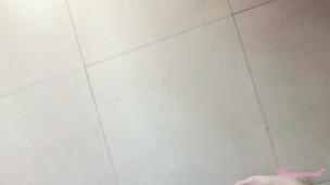 Naughty Redhead in Plaid Skirt and White Thong Fucks Hard Until She Gets a Creampie POV