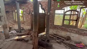 Couple with hot tattooed blonde caught in action at waterfall in Brazil