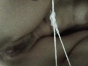 Vintage Edit Continuation of blow job and couch fuck, inside delicious pussy cum & dripping 5/16