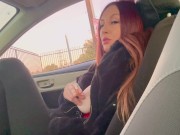 Italian Big Tits Milf cigarettes&420 Smoke Fetish Sesh in the car Solo big nipples play LINKinBIO 7/16