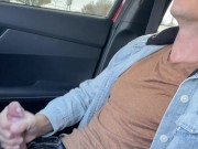Uncontrolled Masturbating In The Car🍌👋💦