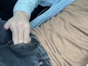 Uncontrolled Masturbating In The Car🍌👋💦 3/16
